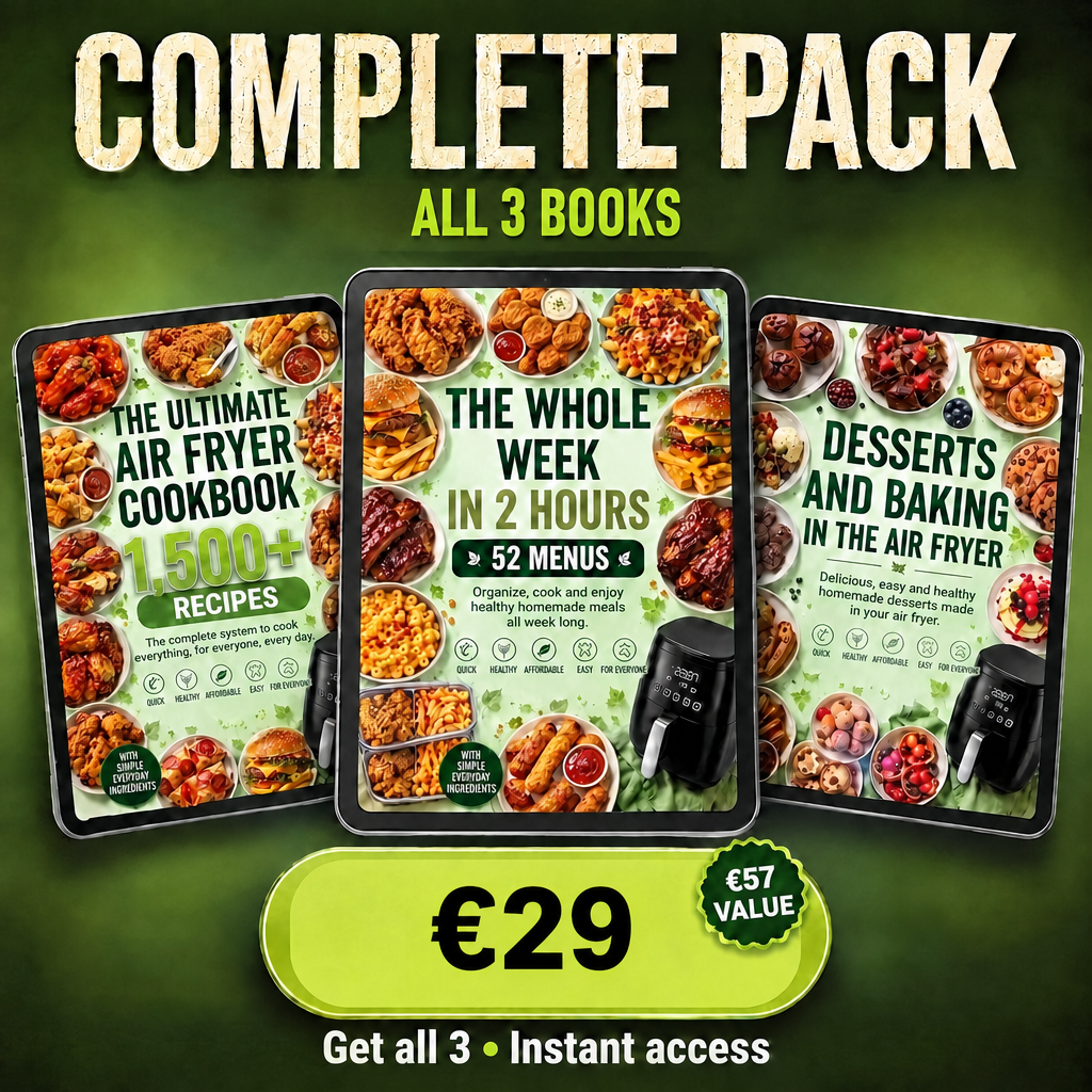 The Happy Fryer Pack: 3 digital books plus 9 bonuses for €29